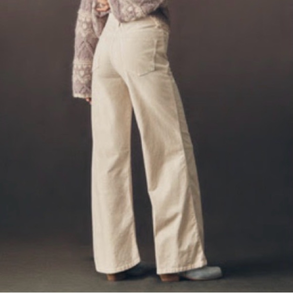Pilcro Women's High Rise Jeans in Cream